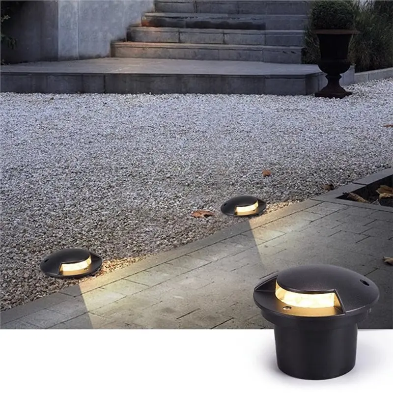 [A92P!】 For Outdoor Garden Path Floor Buried Waterproof LED Underground Light 12W Yard Spot Landscape Single-Sided Light