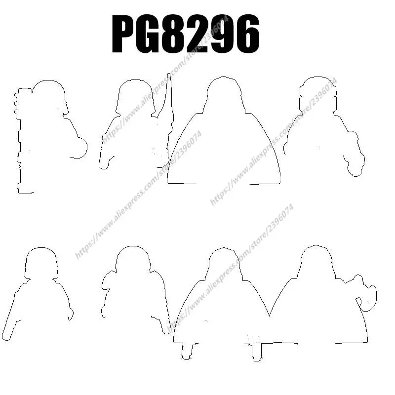 

PG8296 Action Figures Movie accessories Building Blocks Bricks toys PG1605 PG1606 PG1607 PG1608 PG1609 PG1610 PG1611 PG1612