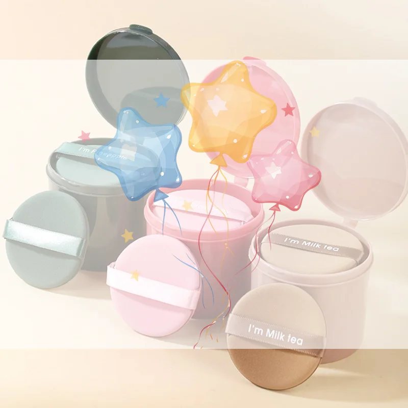 7Pcs/box Strawberry Cosmetic Puff Set Double Side Women Soft Makeup Sponge Beauty Make Up Powder Tools