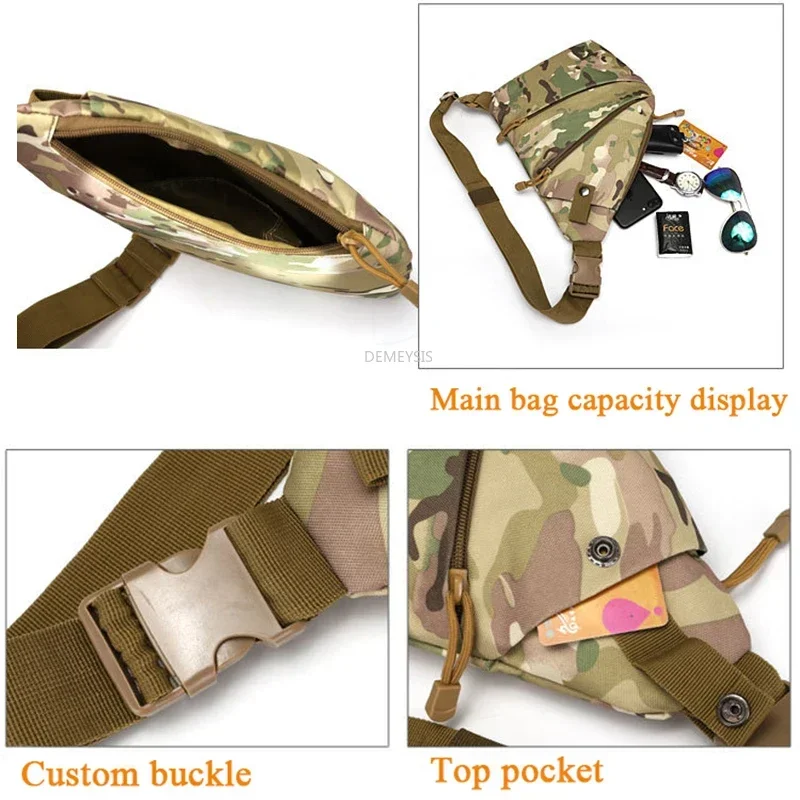 Concealed Carry Tactical Shoulder Holster Chest Pack Crossbody Bags Portable Soft Pistol Holster Case Men\'s Hunting Gun Bag
