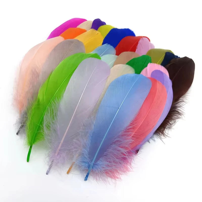 

100Pcs Colorful Feathers 8-12cm Craft Feathers Wedding Family Party Decorations Dream Catcher Supplies Natural Feathers