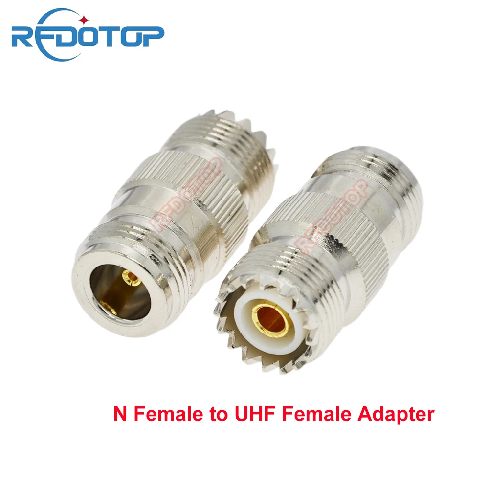 50PCS/lot L16 N Female to SL16 PL-259 SO-239 UHF Female Connector for Radio Antenna SL16 UHF SO239 PL259-K to L16 N-K RF Adapter