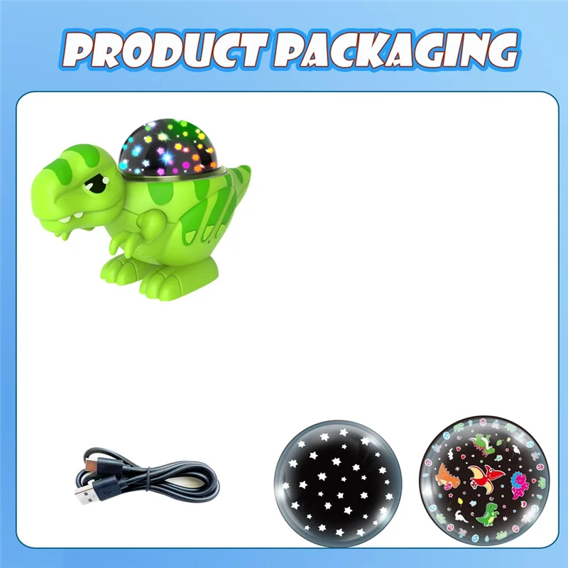 

【Favorite!】Dinosaur Themed Projector Light For Kids 360 Degree Rotation Child Projector For Ceiling, Bedroom, Room Decor, Boy Or