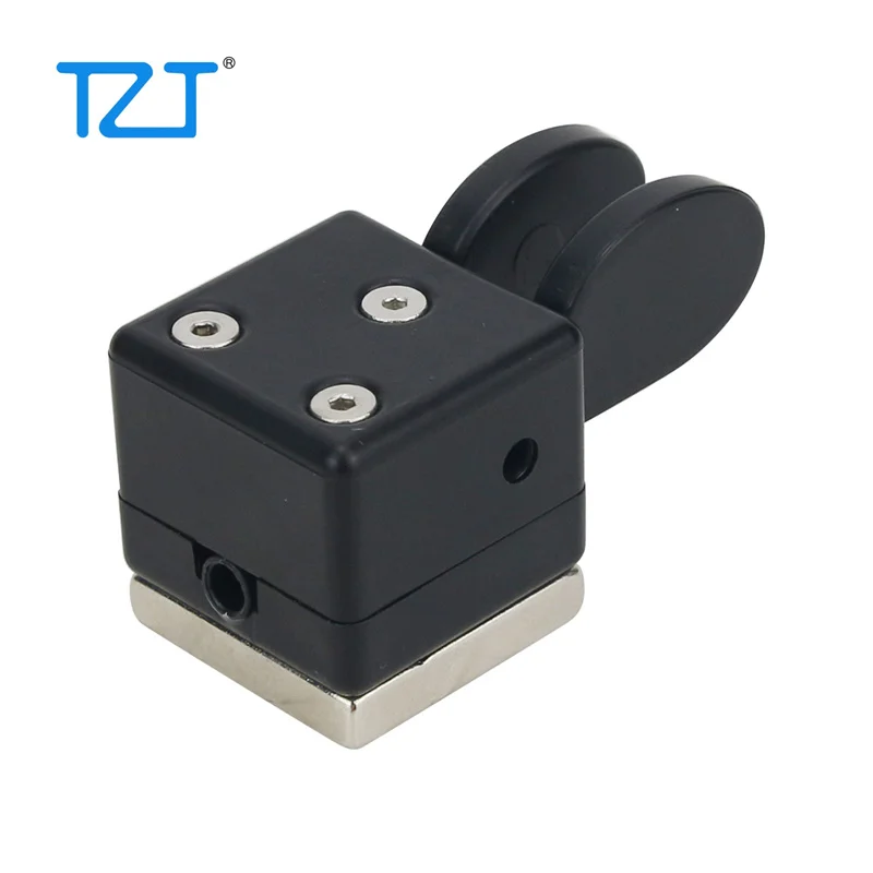 TZT QU-21C Mini Dual Paddle Key Morse Key Telegraph Key CW Key Automatic Base Magnetic Absorption