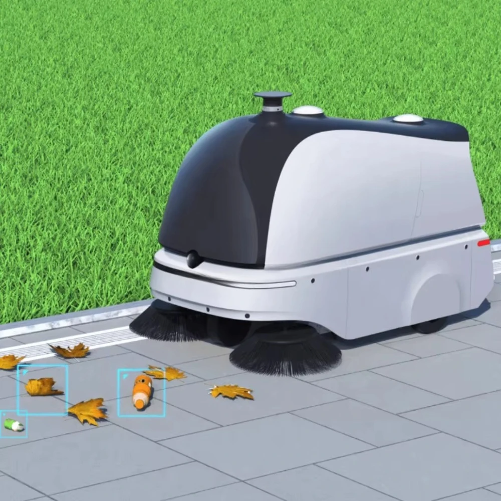 Commercial Outdoor Autonomous Navigation Robotic Sweeper Floor Smart Cleaning Sweeper Robot
