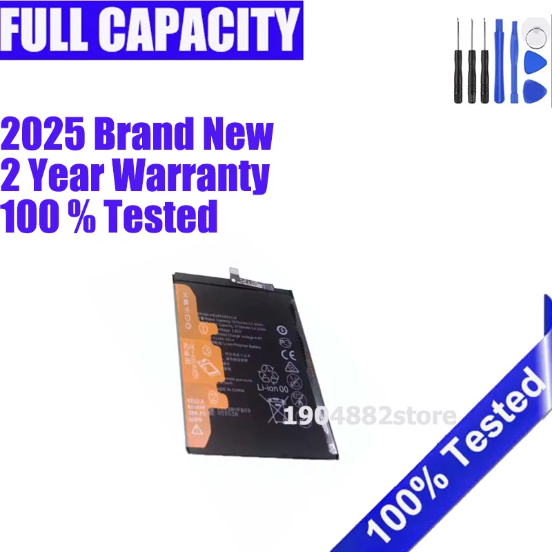 Brand-New HB386589ECW Battery For Huawei P10 plus Honor 8X View 10 V10 Mate 20 Lite Nova 3/4 3750mAh Replacement