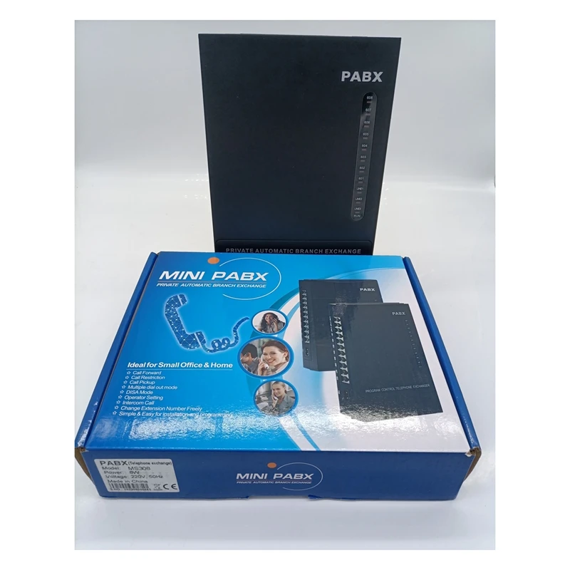 MS308 Telephone PBX Phone System / PABX with 3 CO Lines 8 Extensions Caller ID Transfer -Made in China