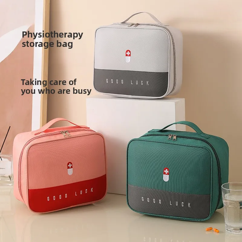 First Aid Kit Portable Waterproof Large‑Capacity Medicine Storage Bag for Home Travel Camping Outdoor Emergency Survival