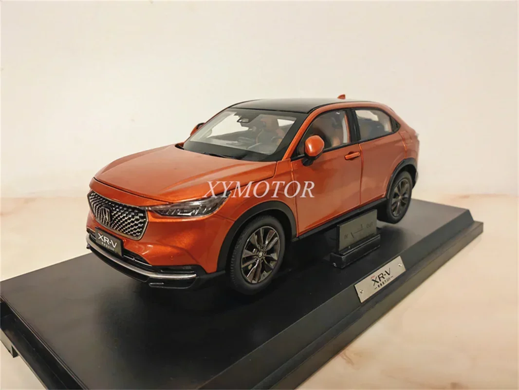 

1:18 для Honda XRV XR-V SUV 2023, металлическая литая модель автомобиля, игрушки, подарки, хобби, украшения, коллекция, оранжевый дисплей