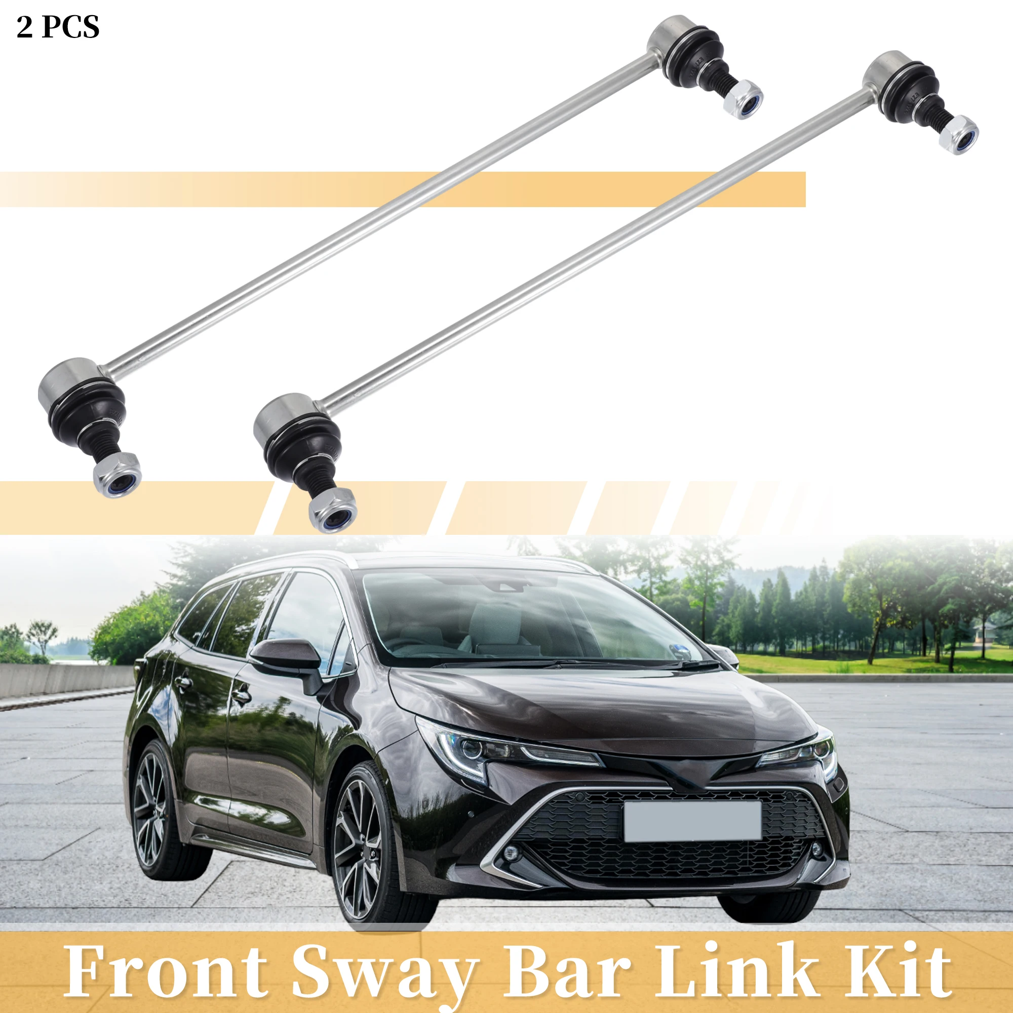 

UXCELL 2pcs Car Front Stabilizer Sway Bar Link for Scion xD for Toyota Yaris No.K80879