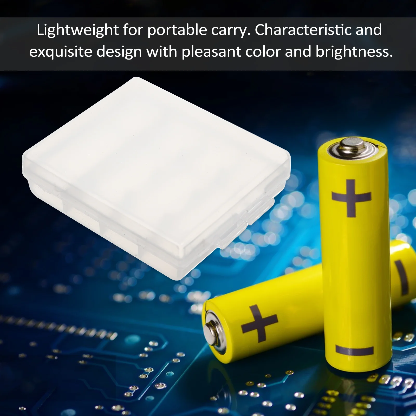 

10Pcs Clear Storage Box Plastic Case for 4 Aa Aaa Batteries Portable Lightweight Holder Protected Dry Organization