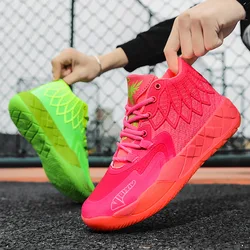 Men Basketball Shoes Outdoor Sports Shoes Male Trendy Sneakers Wear Resistant Rubber Sole Basketball Shoes