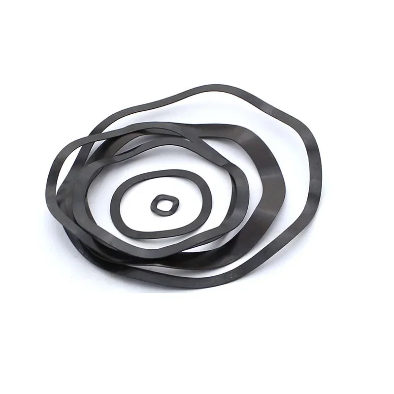 Black 65 manganese steel three-wave washer three-wave spring gasket wave bearing wave meson M3 4 5 6 8 10 14 12 17 19 3 41~128