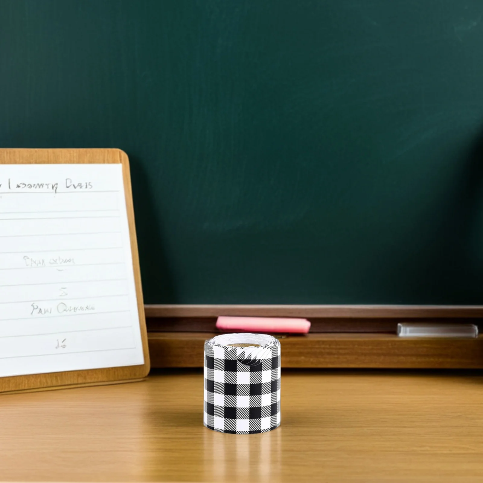 2 لفات أسود أبيض متقلب لوحة الإعلانات الحدود صدفي قشر عصا الفصول الدراسية مكتب تقليم لاصقة تزيين مقاوم للماء #2