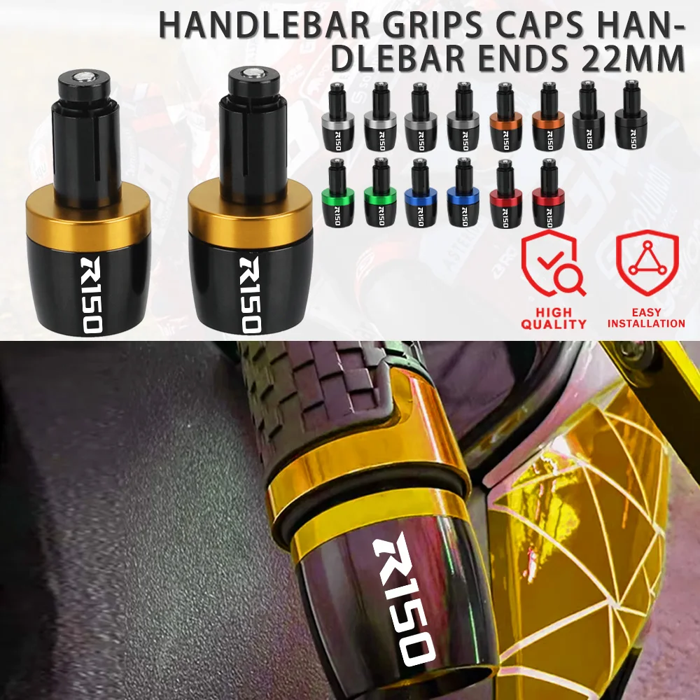 

For SUZUKI GSXR150 GSX-R 150 GSX R150 2017 2018 2019-2024 2023 2022 Motorcycle 7/8"22MM Handlebar Grips Handle Bar Cap End Plugs