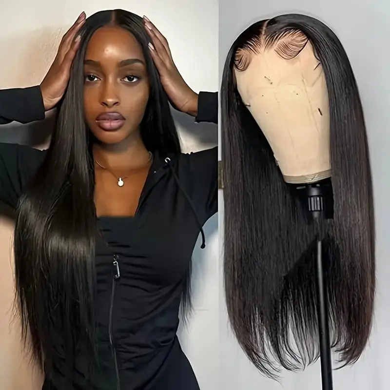 Rosabeauty 30 40 Inch 13x6 HD Bonde Straight Lace Front Wigs Human Hair 13X4 Frontal 5X5 Glueless Wigs 250% Density For Women