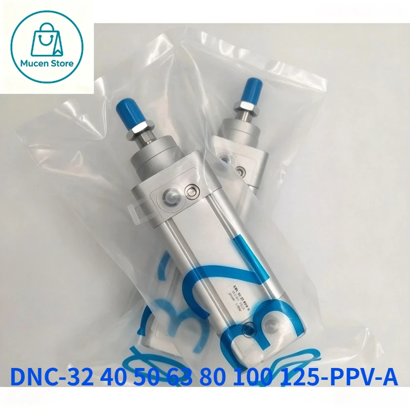 DNC Series Aluminum Pneumatic Cylinder DNC-32 40 50 63 80 100 125-PPV-A Bore 32~125mm Stroke 25~160mm ISO Standard Air Cylinder