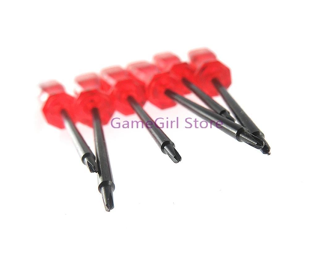 2pcs For NS Switch Joy-Con PSP GBA DS 3DS XL Disassembly  Repair Tool 1.5MM Y Type Red Screwdriver