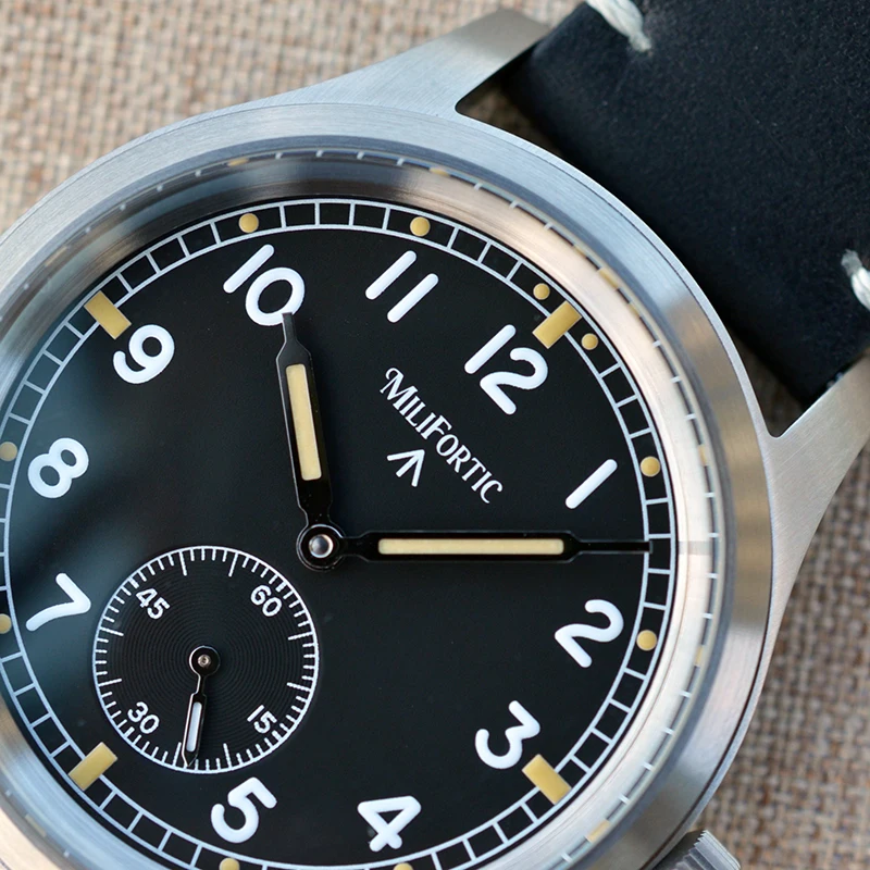 Milifortic Field Watch Men Automatic Mechanical Wristwatch M060 Sapphire Crystal Waterproof 100M Retro Dirty Dozen Watches