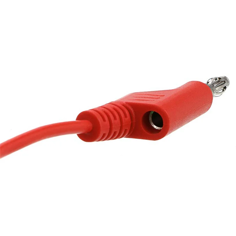 

ABWZ-Banana Plug To Alligator Clips Test Leads 5 Color Soft Flexible Electrical Wire Cables For Multimeter Electrical Testing