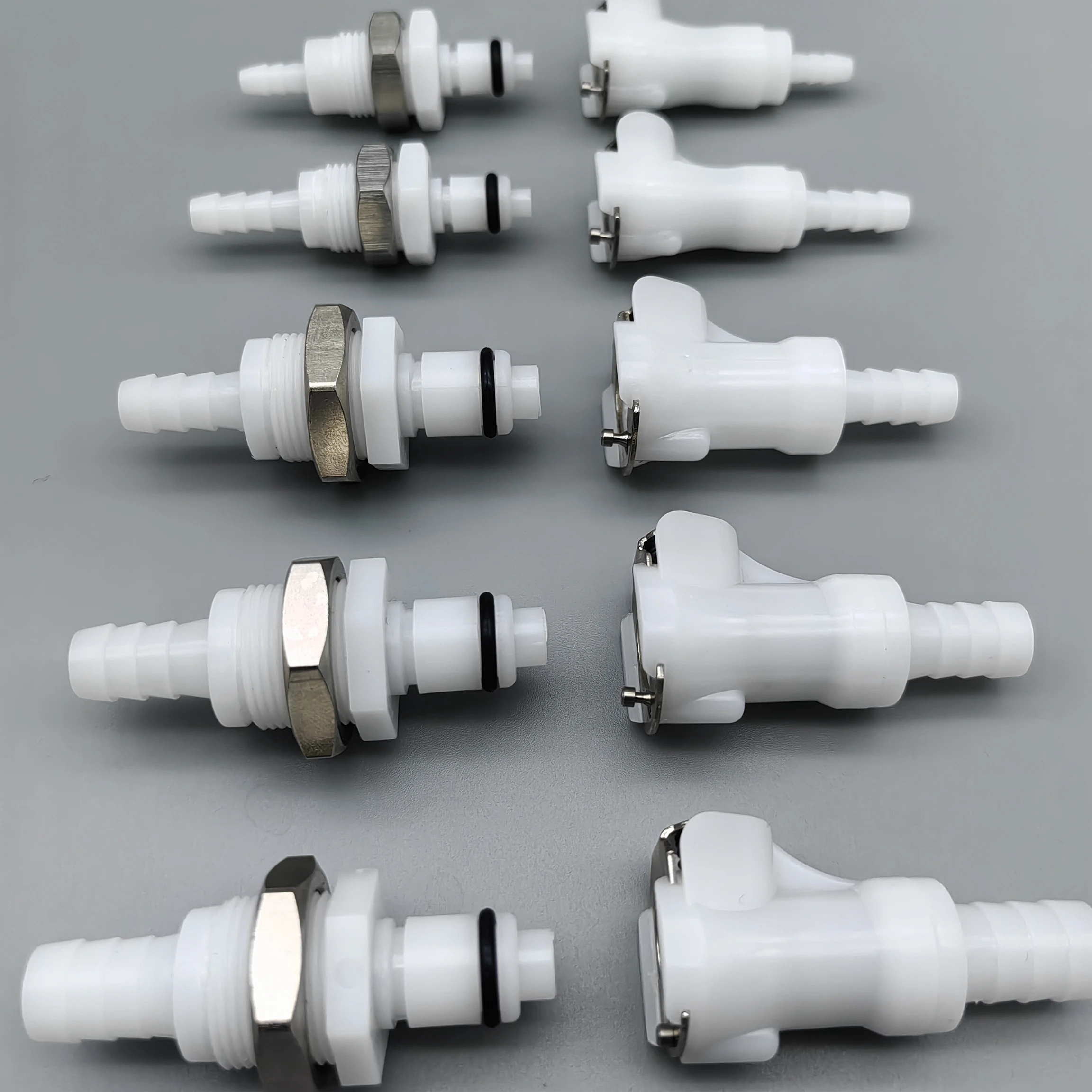 موصل قابس سريع من البلاستيك CPC ، صمام تصريف ، موصل أنثى مقطوع ، ملولب من خلال الطرف الأنثوي للوحة ، MT3163 #6