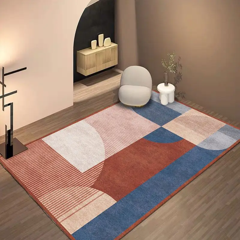 Nordic Style Rugs for Bedroom Morandi Living Room Decoration Carpet Large Area Geometry Lounge Rug Home Cloakroom Non-slip Mat