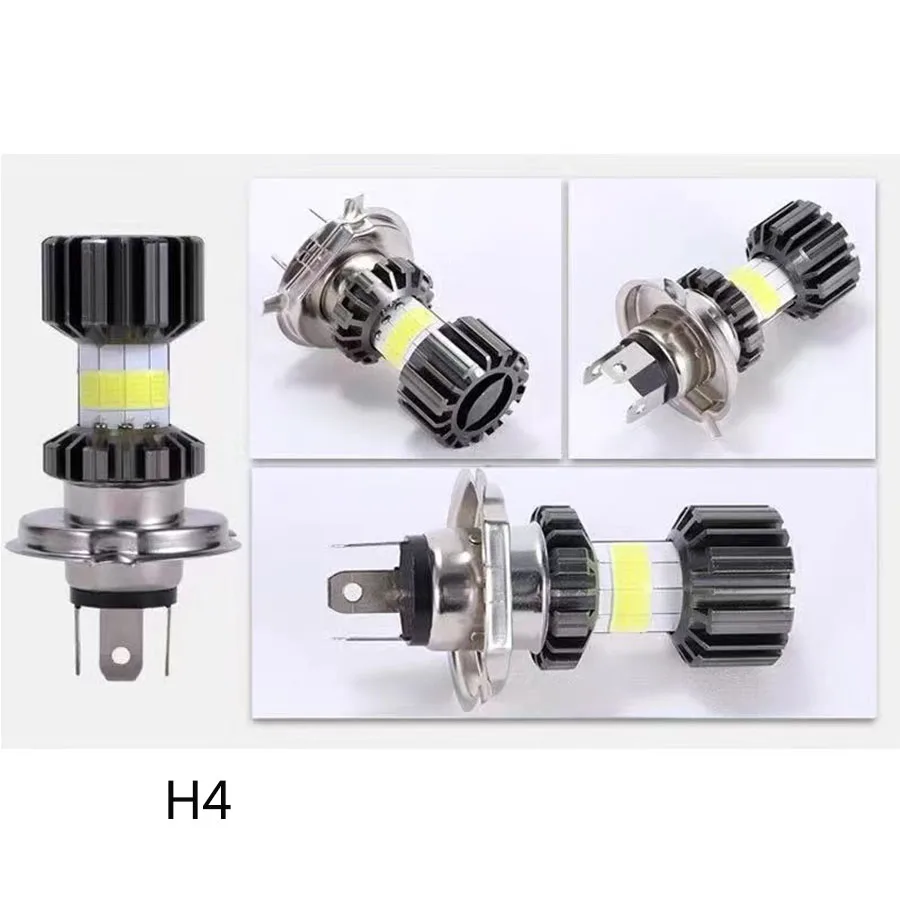 1 قطعة 10000LM H4 LED دراجة نارية المصباح H6 BA20D P15D LED CSP عدسة أبيض أصفر مرحبا لو شعاع دراجة نارية تشغيل Linghtcolor