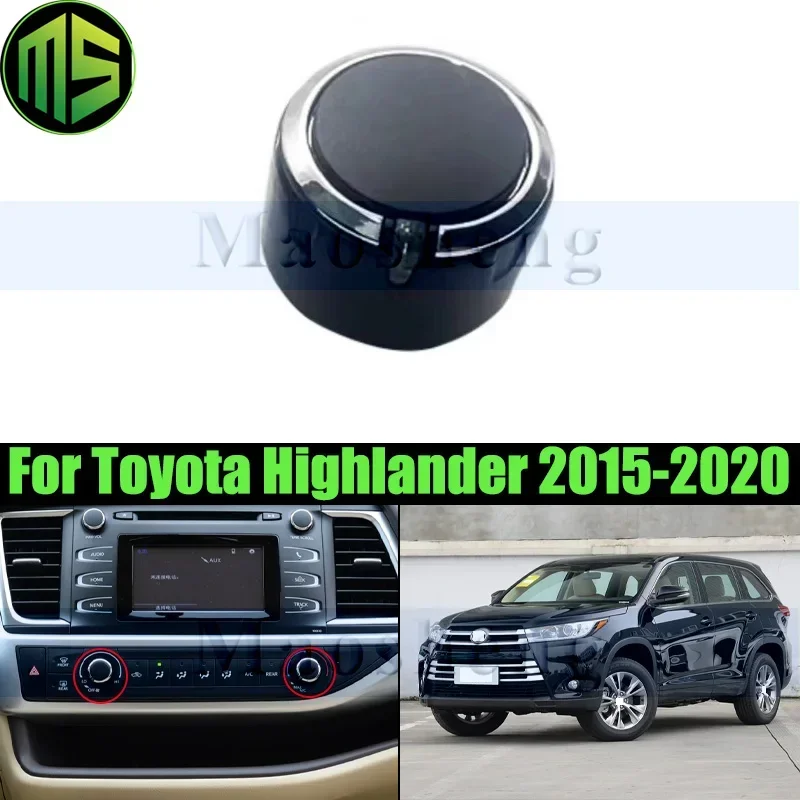 Masheng Air Conditioning Knob Control Button For Toyota Highlander Wildlander 2015-2020 Air Condition Switch Button