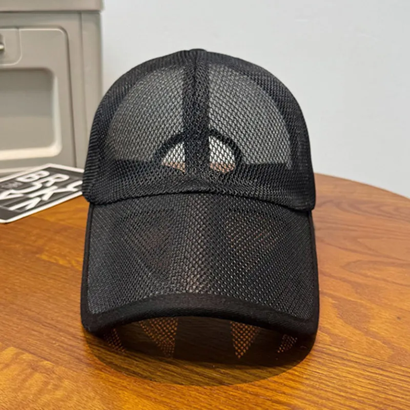 Sommer-Baseballkappe mit Hohlem Rand und Atmungsaktivem Vollnetz, Unisex, Verstellbarer Sonnenhut für Outdoor-Aktivitäten – Detail 9