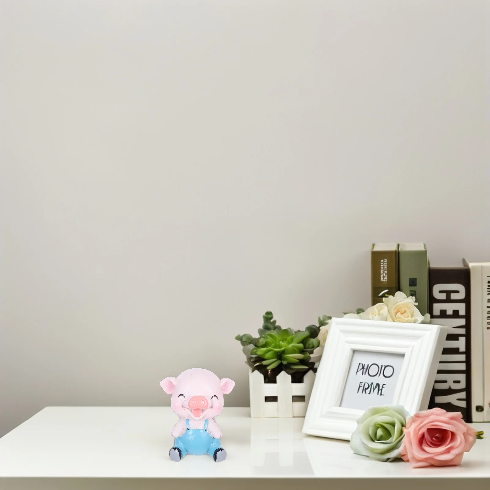 

1Pcs Nodding Pig Ornament Resin Material Lovely Design for Car Home Decor Gift Blue Pig Ornament Car Decoration