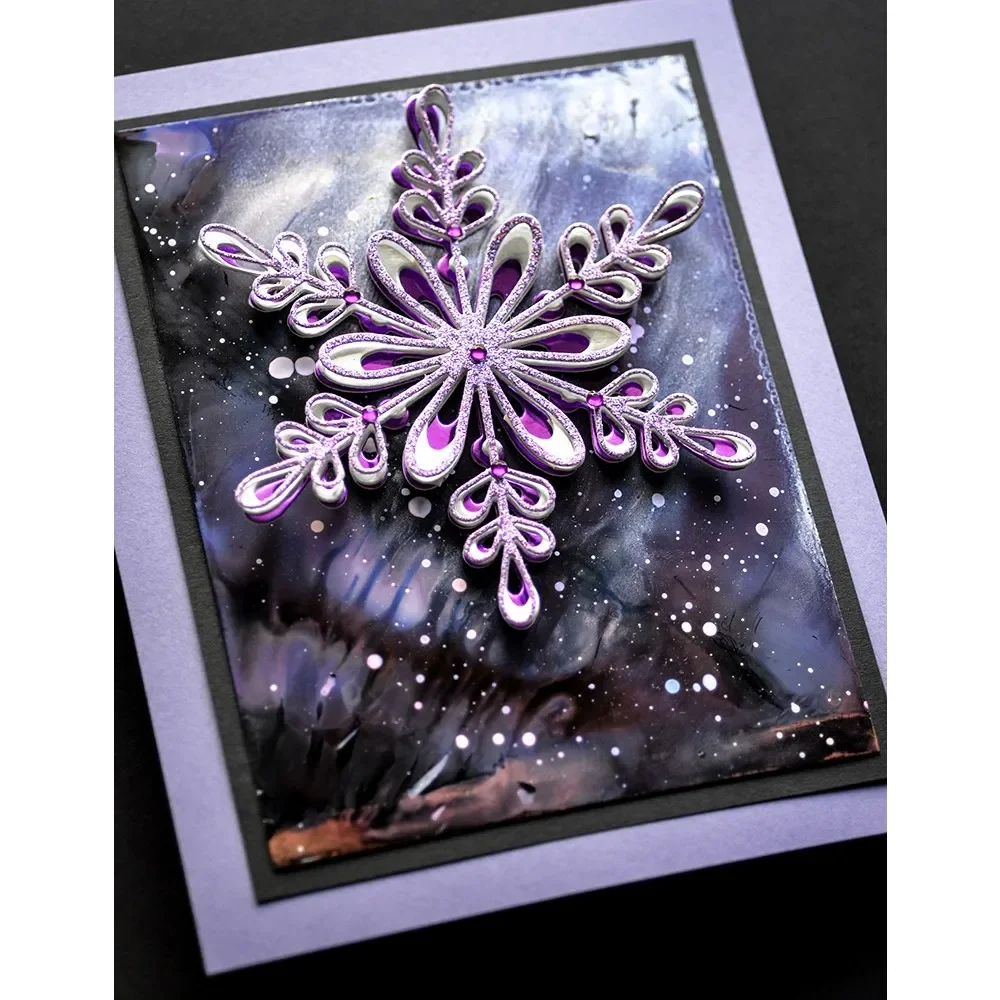 2025 DIY Birch Press Design Layer Cutting Dies Snowflake Santa Claus Scrapbooking For Paper Hot Foil Embossing Frame Card Craft