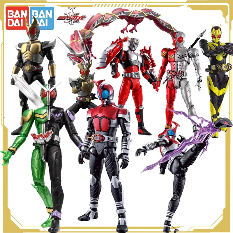 

Bandai Original S.H.Figuarts Kamen Rider Anime Figure Rabbit Tank Rehuo Steel Action Figure Toys for Boys Girls Kids Gift Model