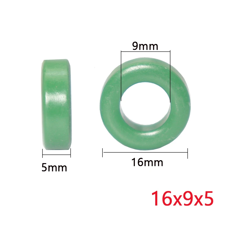 【20-10PCS】16x9x5mm Manganese-zinc ferrite magnetic ring inductor for frequency converter and transformer power supply
