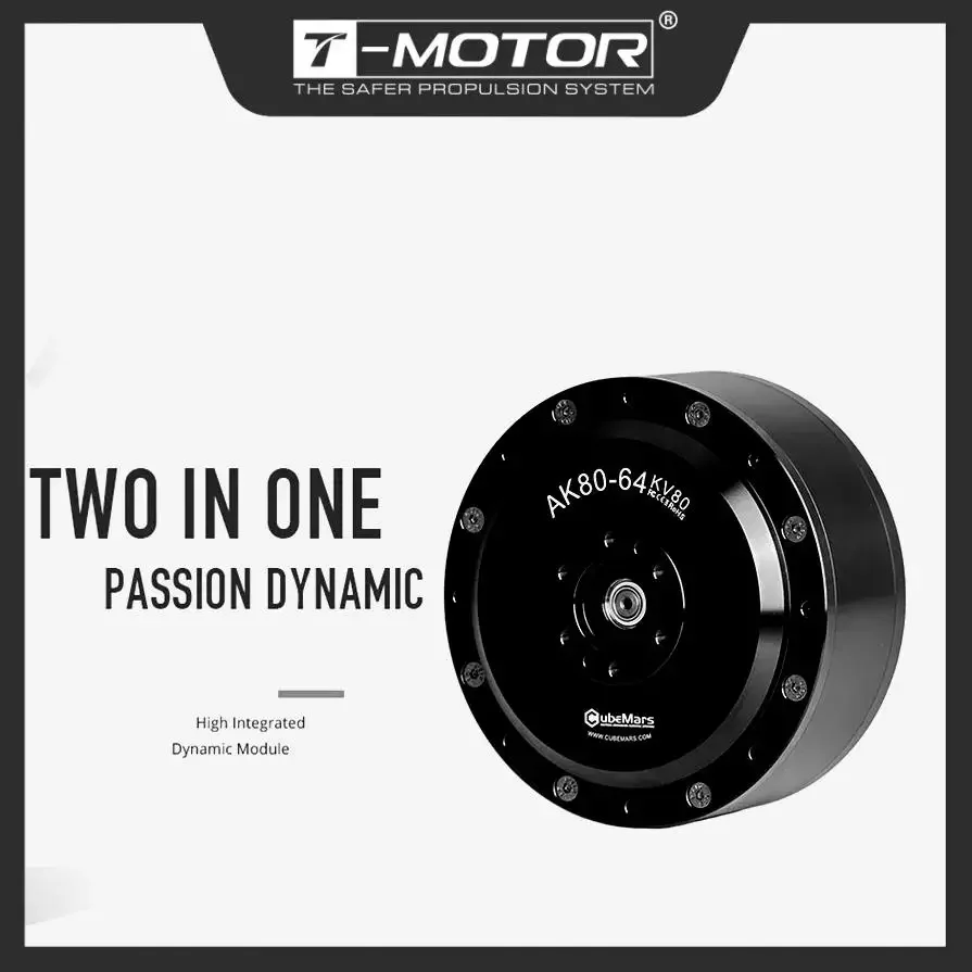 CubeMars Robot Borstelloze Motor AK80-64 KV80 48V Robot Module Motor Voor Industriële Robot Dynamische Been Arm Exoskelet AGV DIY