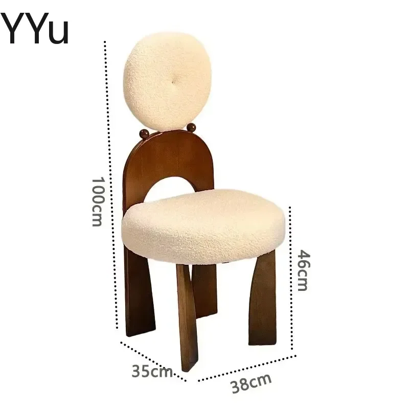Set Of 2 Nordic Dining Chairs Ergonomic Comfortable Modern Home Furniture for Living Room Kitchen Portable Foldable Chair