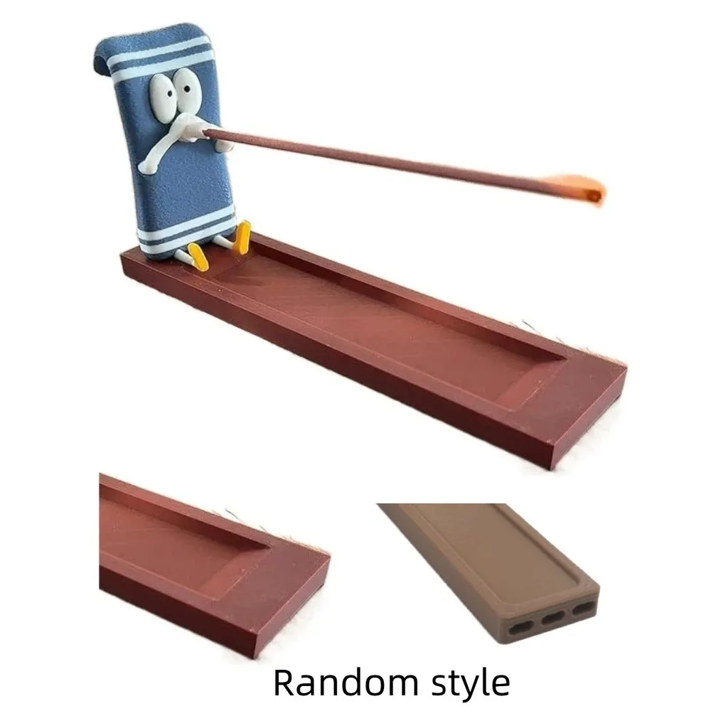 

Office Decor Funny Incense Stick Holder Handcrafted Heat-resistant Indoor Incense Burner Plastic Burner Ash Catcher Home