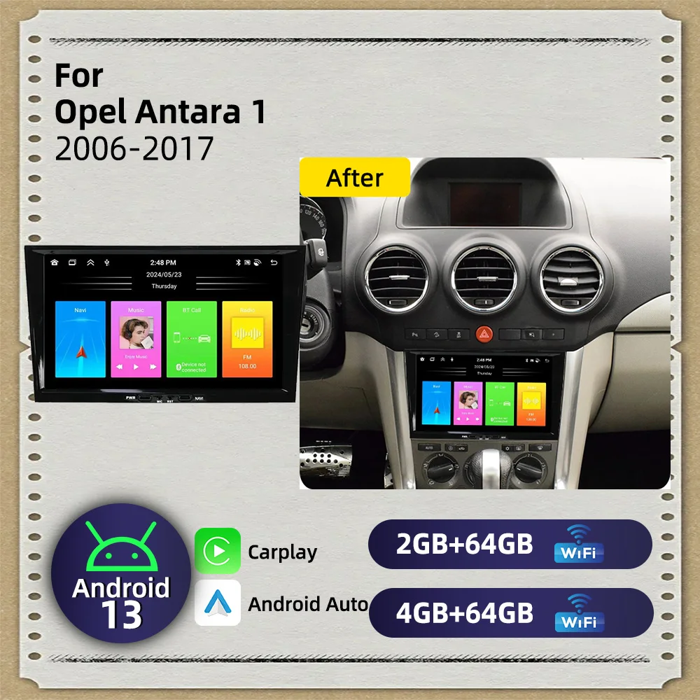 For Opel Antara 1 2006-2017 Carplay Autoradio 2 Din Android Radio GPS WIFI Auto Car Multimedia 8
