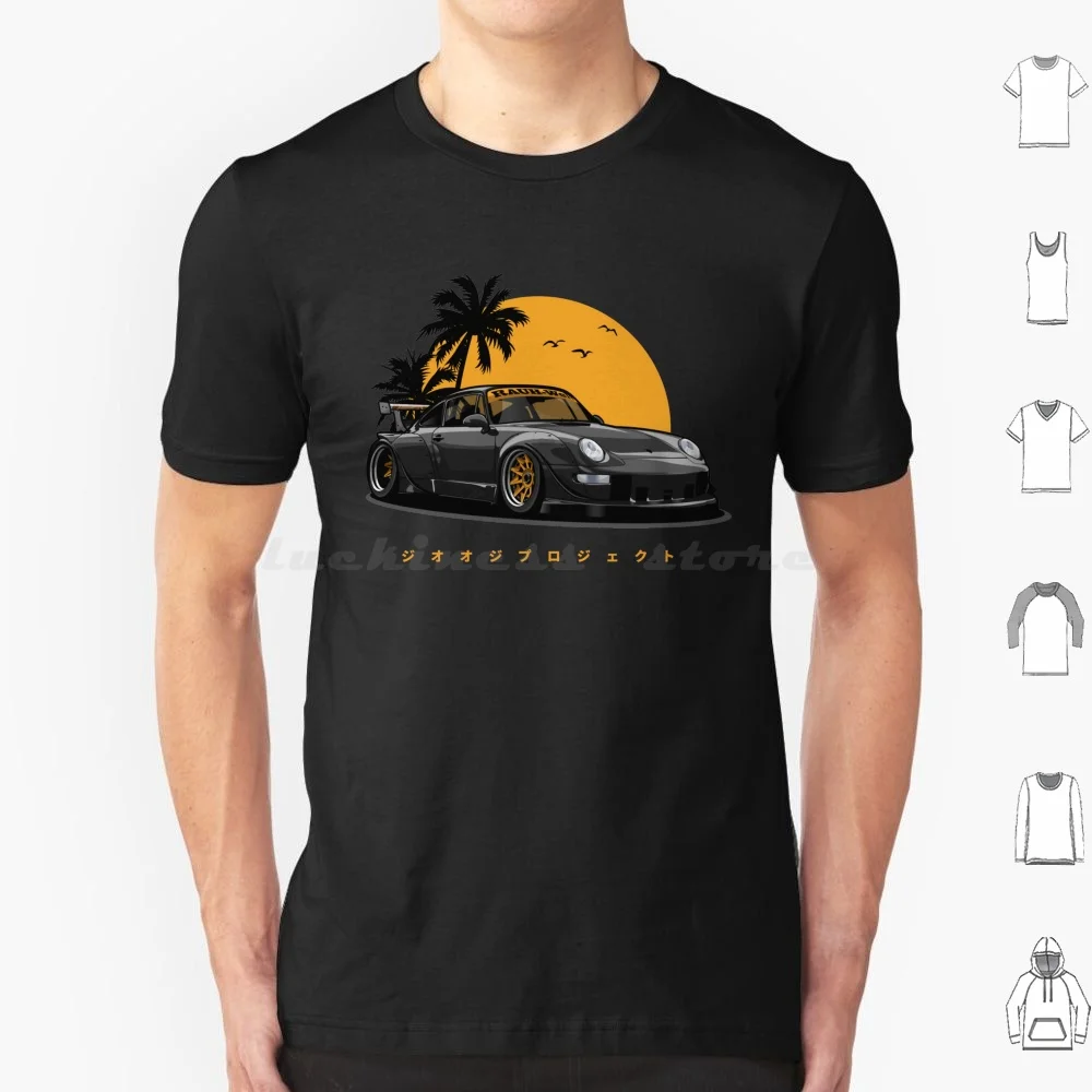 Rwb 993 Special Color Edition ( Black-Gold Exclusive ) T Shirt 6xl Cotton Cool Tee Automotive Car Vehicle Sports Fast Speed