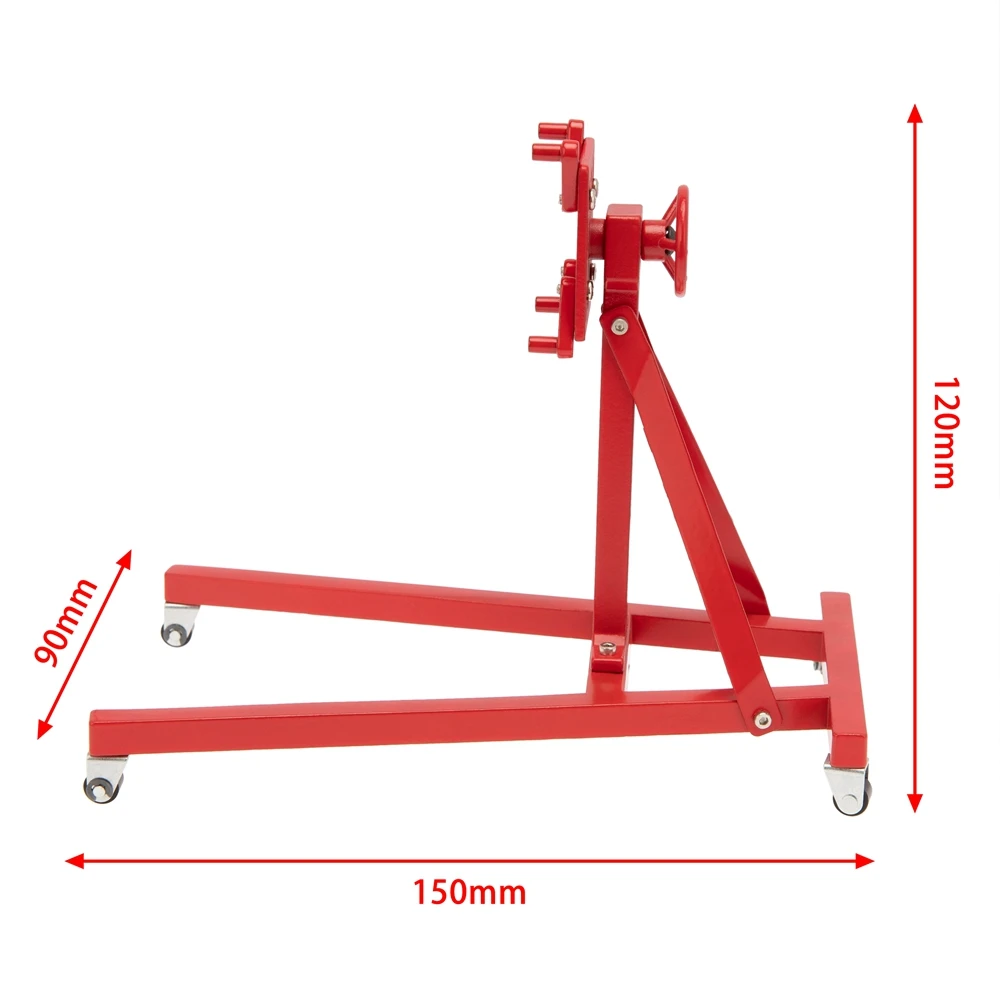 Metal Rotatable Engine Flip Maintenance Bracket Engine Stand for 1/10 RC Crawler Car Traxxas TRX4 Axial SCX10,1