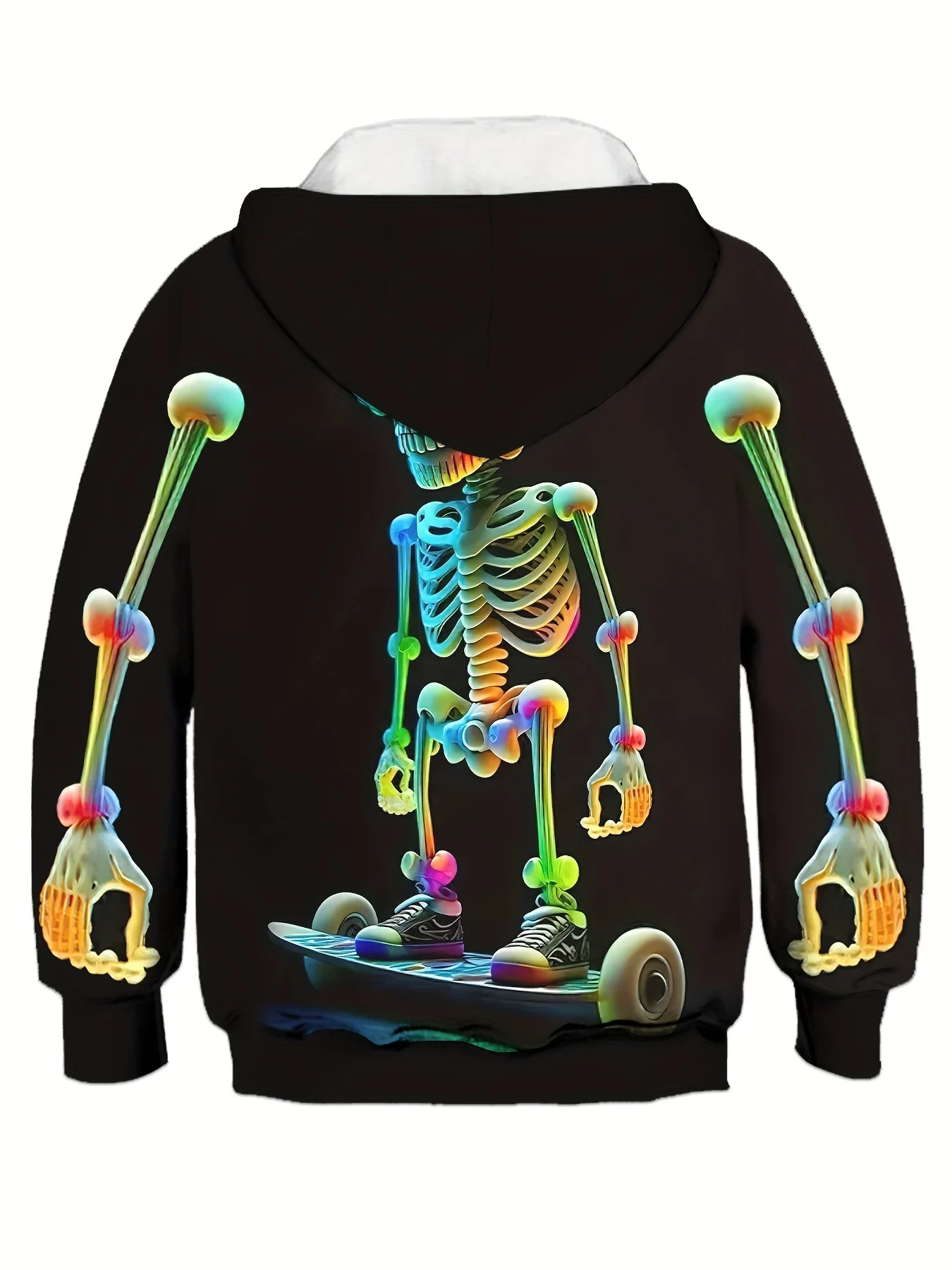 Halloween Skeleton Print Boys Casual Long Sleeve Hoodies Boys Sweatshirt for Spring Fall Boys Hoodie Children\'s Boy\'s Clothing