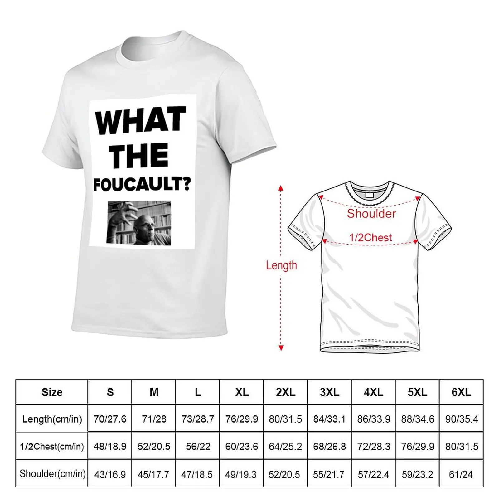 What the Foucault? T-Shirt vintage hippie clothes heavyweight t shirts for men