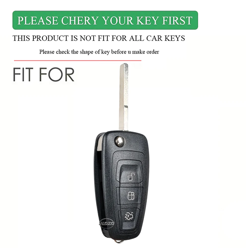 Keychain For Ford Ranger C-Max S-Max Focus Galaxy Mondeo Transit Tourneo Custom Silicone Car Key Case Cover Auto Key Holder