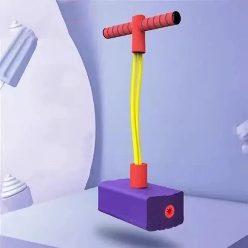 子供用スポーツゲームおもちゃフォームラバースティックジャンパー屋内外兼用楽しいフィットネス器具バウンス感覚向上おもちゃ男の子女の子ギフト
