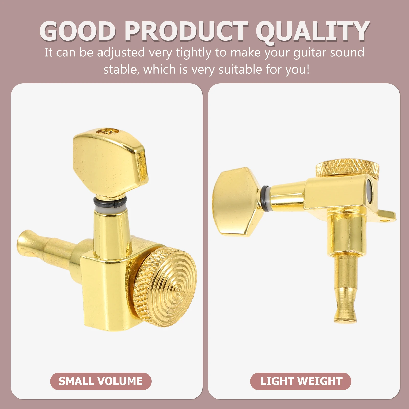 

1set 1Set Fully Enclosed Acoustic Guitar Tuning Lock String Function Durable Alloy Pegs Electric Folk Stringed Instrument Tuner