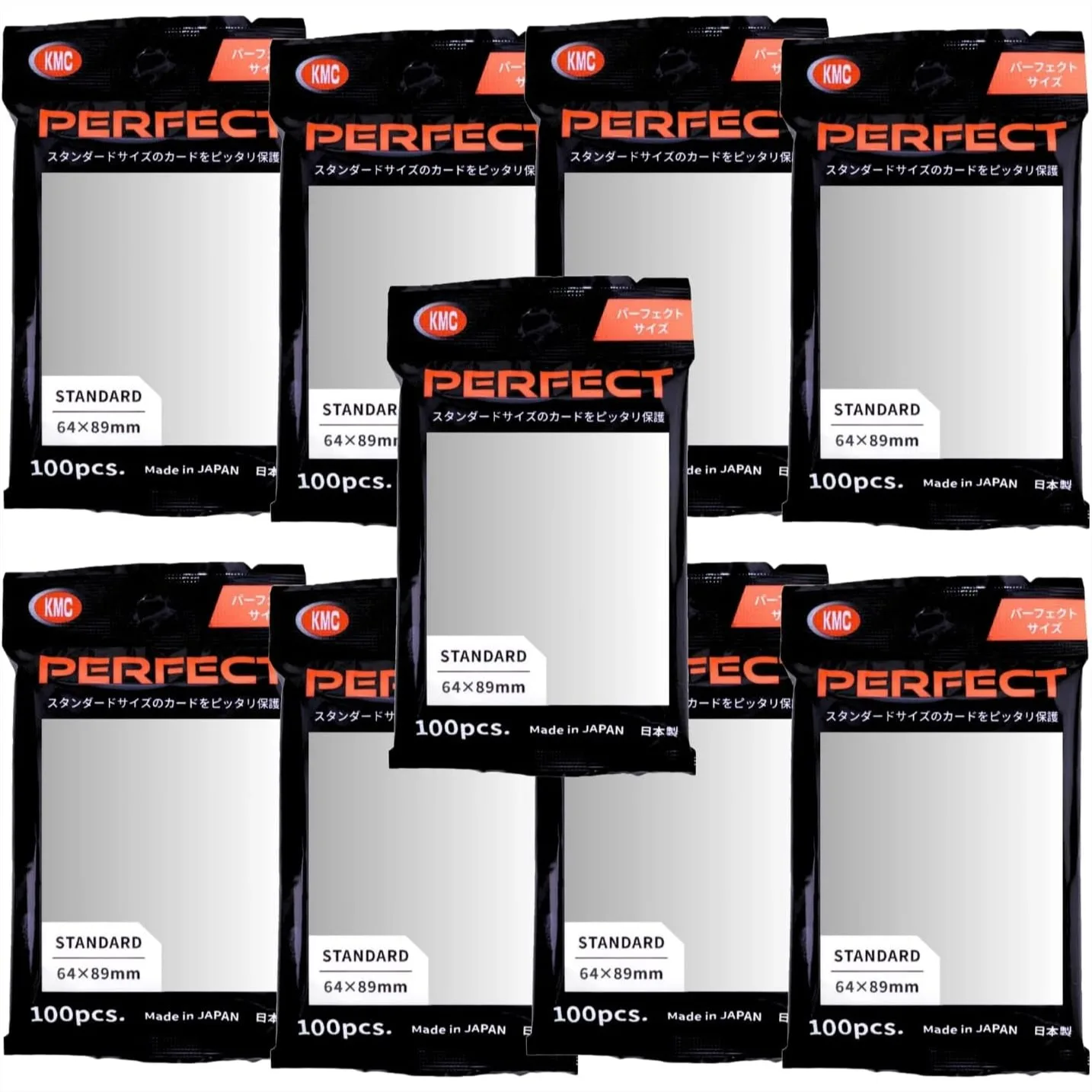 

100 Card Barrier Perfect Size Soft Sleeves 9 Packs Total 900 Pockets