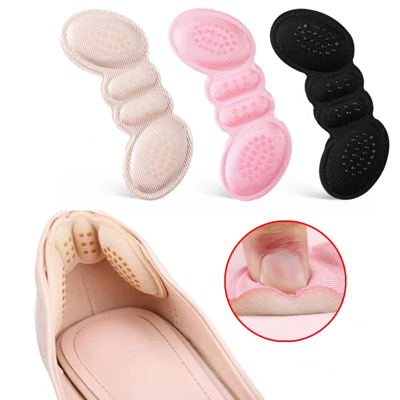 1 Pair Heel Insoles Patch Pain Relief Anti-wear Cushion Pads Feet Care Heel Protector Adhesive Back Sticker Shoes Insert Insole