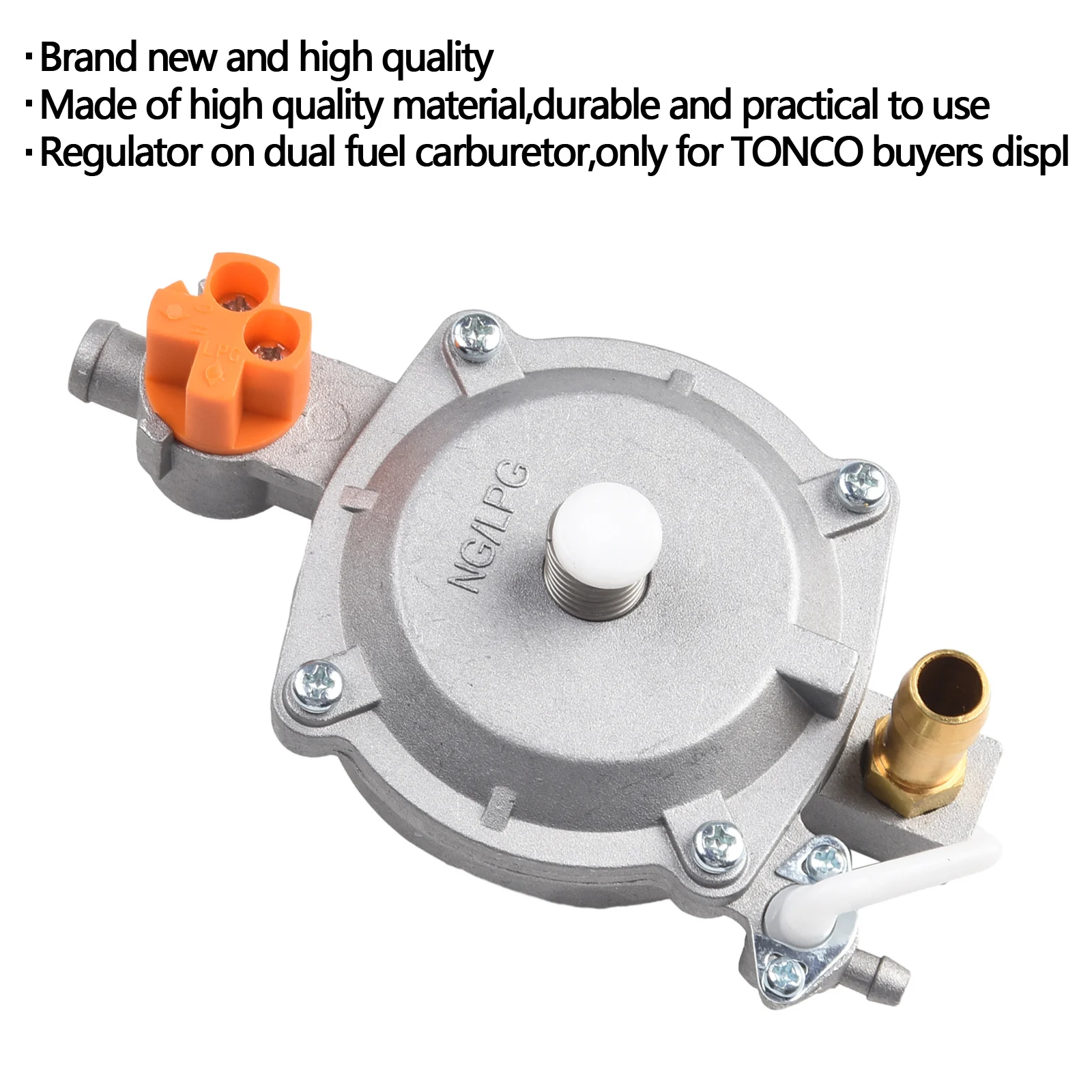 Dual fuel carburetor regulator for TONCO compatible engines essential component for regulating fuel flow and performance