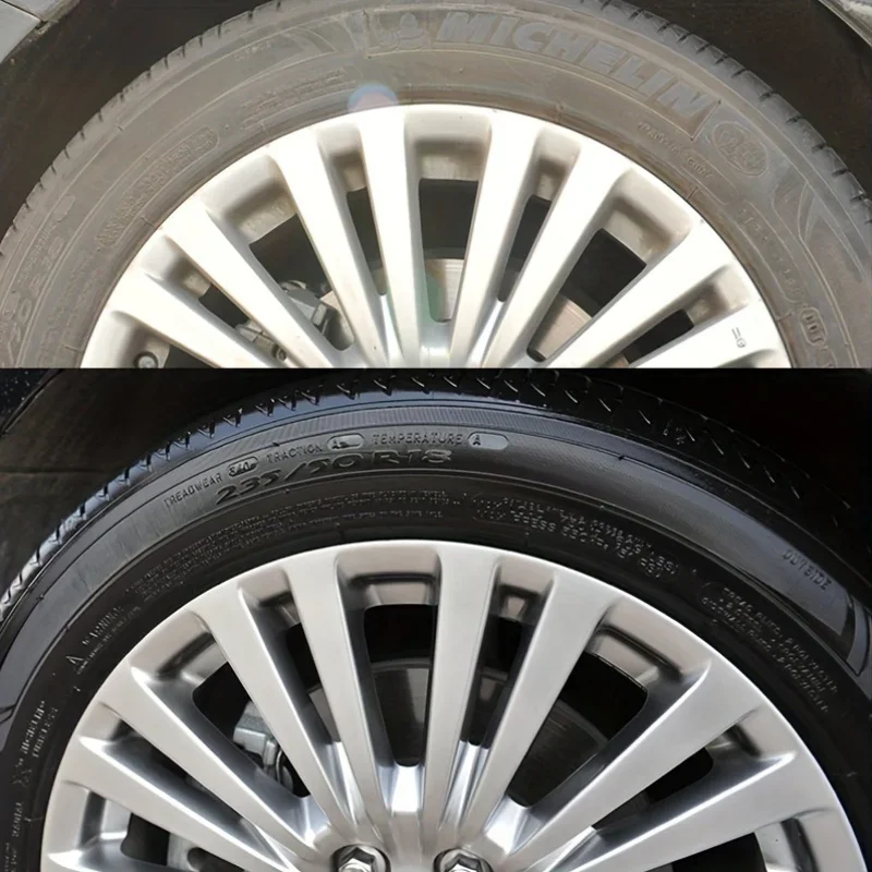 piece automobile tire gloss blackening wax - 30g tire retreader, - gloss enhancer, anti-aging protection, lasting gloss image 2