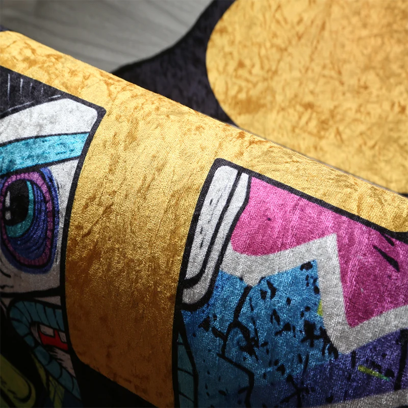 Irregular Cartoon Bearbricks Rug Multicolor Violence Bear Carpet For Bedroom Bedside Non-Slip Fashion Home Floor Mat Rugs