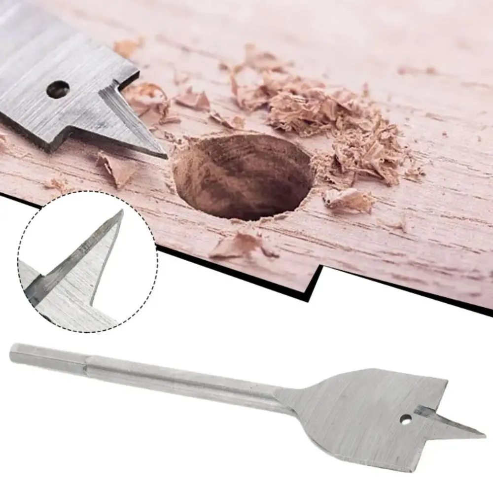 

High-carbon Steel Woodworking Tool Sets Long Durable Flat Drill Three-point Bit Set Hexagonal Shank Woodworking Spade Drill Bits